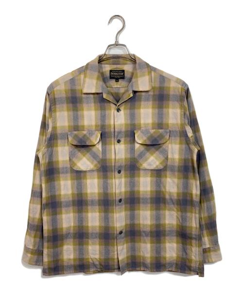 PENDLETON（ペンドルトン）PENDLETON (ペンドルトン) ネルシャツ　長袖シャツ　チェックシャツ ベージュ サイズ:XLの古着・服飾アイテム