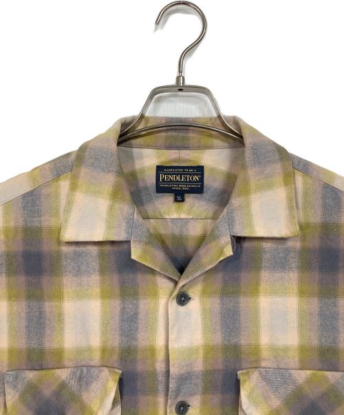 PENDLETON（ペンドルトン）PENDLETON (ペンドルトン) ネルシャツ　長袖シャツ　チェックシャツ ベージュ サイズ:XLの古着・服飾アイテム