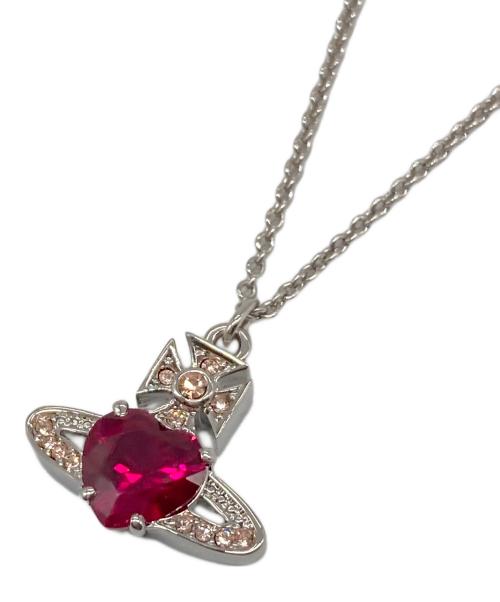 Vivienne Westwood（ヴィヴィアンウエストウッド）Vivienne Westwood (ヴィヴィアンウエストウッド) ARIELLA PENDANT ペンダントネックレス　アリエラペンダント　オーブモチーフ　クリスタルハート サイズ:実寸参照の古着・服飾アイテム