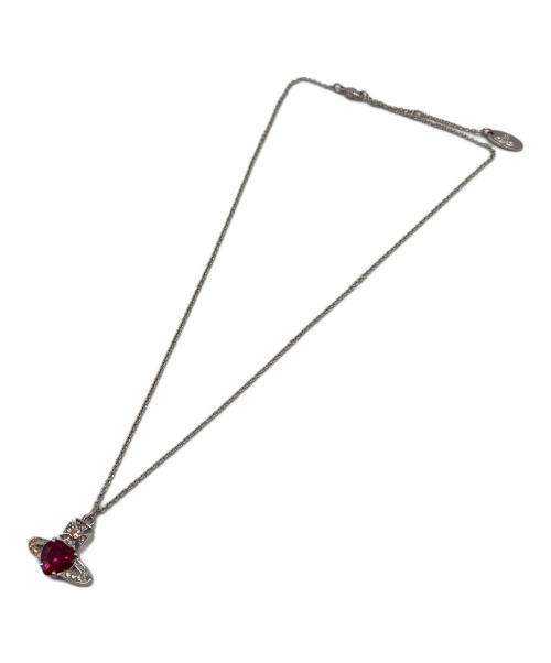 Vivienne Westwood（ヴィヴィアンウエストウッド）Vivienne Westwood (ヴィヴィアンウエストウッド) ARIELLA PENDANT ペンダントネックレス　アリエラペンダント　オーブモチーフ　クリスタルハート サイズ:実寸参照の古着・服飾アイテム