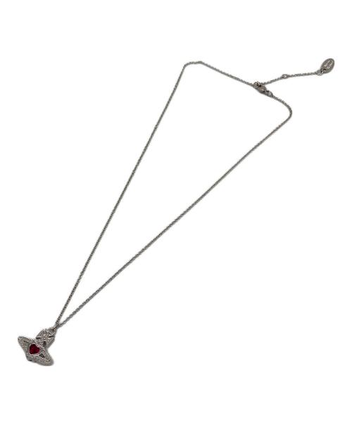 Vivienne Westwood（ヴィヴィアンウエストウッド）Vivienne Westwood (ヴィヴィアンウエストウッド) ARIELLA PENDANT ペンダントネックレス　アリエラペンダント　オーブモチーフ　クリスタルハート サイズ:実寸参照の古着・服飾アイテム