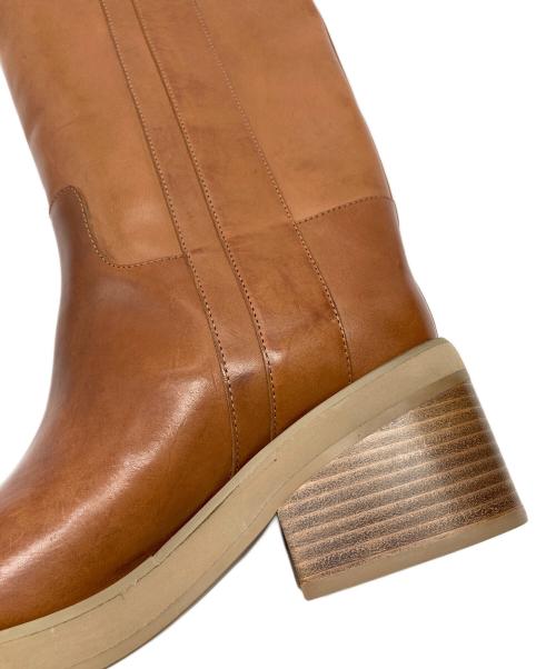 JIMMY CHOO（ジミーチュウ）JIMMY CHOO (ジミーチュウ) ロングブーツ  イタリア製 ブラウン サイズ:37の古着・服飾アイテム