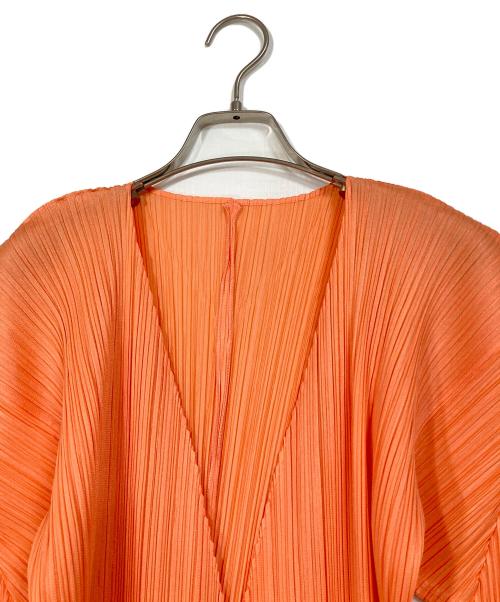 ISSEY MIYAKE（イッセイミヤケ）ISSEY MIYAKE (イッセイミヤケ) プリーツカーディガン　日本製 ピンク サイズ:Mの古着・服飾アイテム