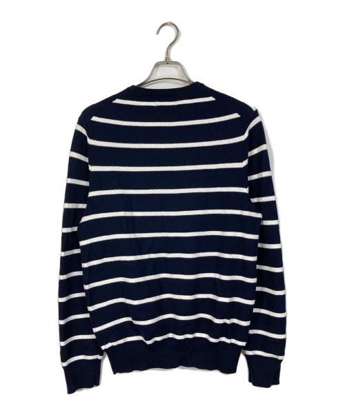 POLO RALPH LAUREN（ポロ・ラルフローレン）POLO RALPH LAUREN (ポロ・ラルフローレン) クルーネックニット　ボーダーニット　コットンニット ネイビー サイズ:Mの古着・服飾アイテム