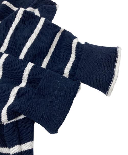 POLO RALPH LAUREN（ポロ・ラルフローレン）POLO RALPH LAUREN (ポロ・ラルフローレン) クルーネックニット　ボーダーニット　コットンニット ネイビー サイズ:Mの古着・服飾アイテム