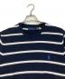 POLO RALPH LAUREN (ポロ・ラルフローレン) クルーネックニット　ボーダーニット　コットンニット ネイビー サイズ:M：5000円