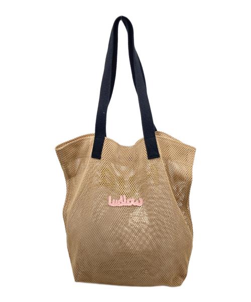 LUDLOW（ラドロー）LUDLOW (ラドロー) メッシュバッグ ベージュの古着・服飾アイテム