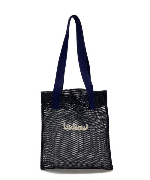 LUDLOW（ラドロー）LUDLOW (ラドロー) メッシュバッグ　メッシュトートバッグ ブラック サイズ:実寸参照の古着・服飾アイテム