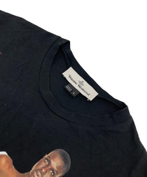 Vivienne Westwood（ヴィヴィアンウエストウッド）Vivienne Westwood (ヴィヴィアンウエストウッド) クイーンダイヤモンドプリントTシャツ ブラック サイズ:Lの古着・服飾アイテム