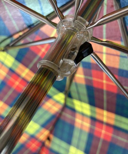 francesco maglia（フランチェスコ・マリア）francesco maglia (フランチェスコ・マリア) 傘　アンブレラ　チェック　総柄　雨具　折り畳み傘 サイズ:実寸参照の古着・服飾アイテム