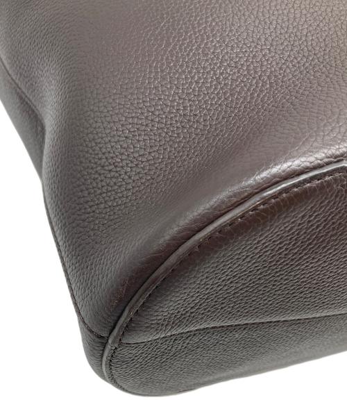 J&M DAVIDSON（ジェイ＆エム デヴィッドソン）J&M DAVIDSON (ジェイ＆エム デヴィッドソン) DART E/W TOTE レザートート ブラウン サイズ:表記無しの古着・服飾アイテム