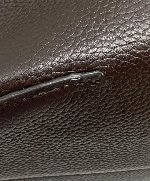 J&M DAVIDSON（ジェイ＆エム デヴィッドソン）J&M DAVIDSON (ジェイ＆エム デヴィッドソン) DART E/W TOTE レザートート ブラウン サイズ:表記無しの古着・服飾アイテム