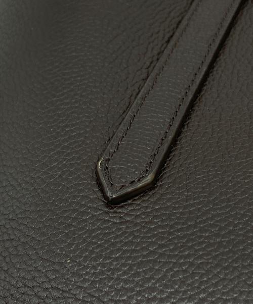 J&M DAVIDSON（ジェイ＆エム デヴィッドソン）J&M DAVIDSON (ジェイ＆エム デヴィッドソン) DART E/W TOTE レザートート ブラウン サイズ:表記無しの古着・服飾アイテム