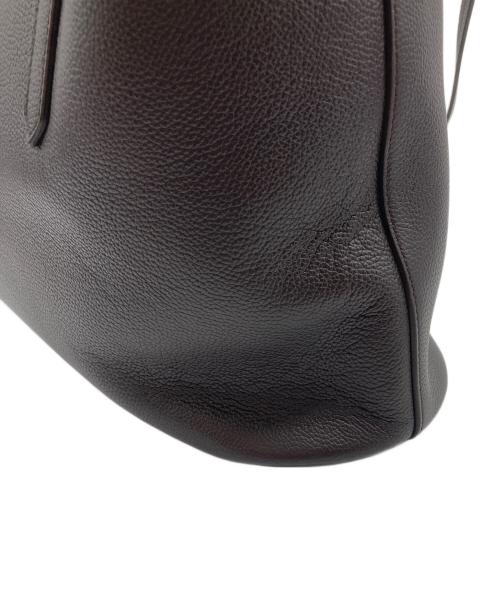 J&M DAVIDSON（ジェイ＆エム デヴィッドソン）J&M DAVIDSON (ジェイ＆エム デヴィッドソン) DART E/W TOTE レザートート ブラウン サイズ:表記無しの古着・服飾アイテム