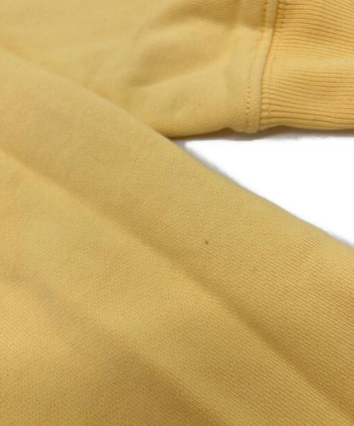 maison kitsune（メゾンキツネ）MAISON KITSUNE (メゾンキツネ) FOX HEAD PATCH ADJUSTED SWEATSHIRT イエロー サイズ:Sの古着・服飾アイテム