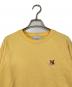 MAISON KITSUNE (メゾンキツネ) FOX HEAD PATCH ADJUSTED SWEATSHIRT イエロー サイズ:S：6000円