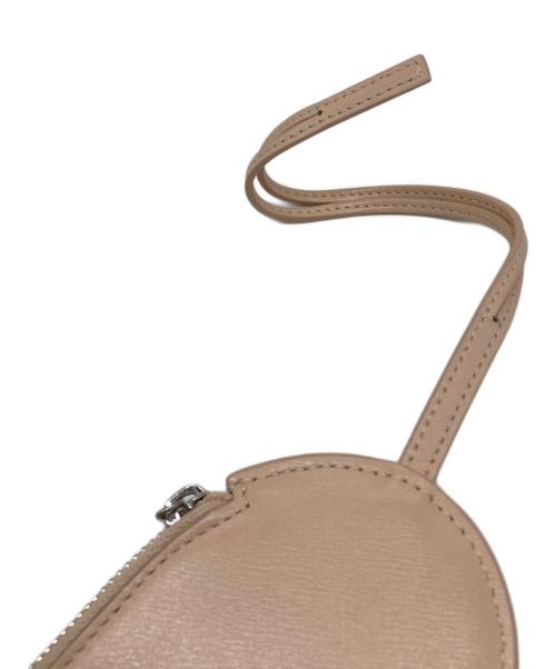 JIL SANDER（ジルサンダー）JIL SANDER (ジルサンダー) HEART POUCH ハートポーチ　コインケース ベージュ（ROSE） サイズ:実寸参照の古着・服飾アイテム