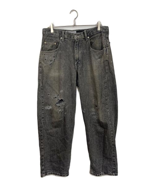 LEVI'S（リーバイス）LEVI'S (リーバイス) SilverTab BAGGY ダメージデニムパンツ　5ポケット グレー サイズ:W30 L30の古着・服飾アイテム