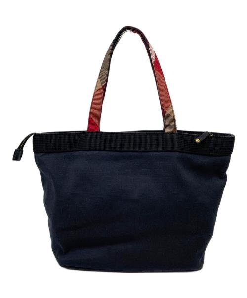 BLUE LABEL CRESTBRIDGE（ブルーレーベルクレストブリッジ）BLUE LABEL CRESTBRIDGE (ブルーレーベルクレストブリッジ) ノヴァチェックハンドルバッグ ブラック サイズ:実寸参照の古着・服飾アイテム