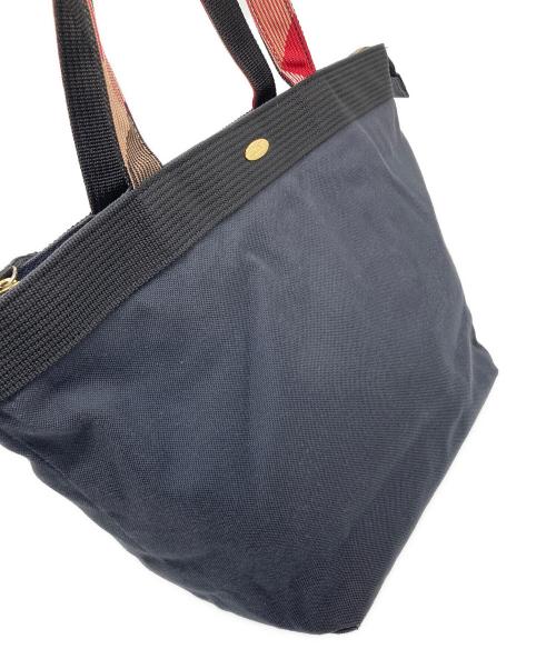 BLUE LABEL CRESTBRIDGE（ブルーレーベルクレストブリッジ）BLUE LABEL CRESTBRIDGE (ブルーレーベルクレストブリッジ) ノヴァチェックハンドルバッグ ブラック サイズ:実寸参照の古着・服飾アイテム