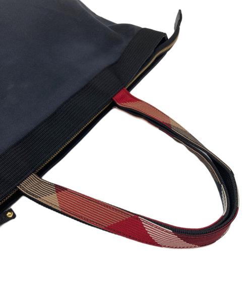 BLUE LABEL CRESTBRIDGE（ブルーレーベルクレストブリッジ）BLUE LABEL CRESTBRIDGE (ブルーレーベルクレストブリッジ) ノヴァチェックハンドルバッグ ブラック サイズ:実寸参照の古着・服飾アイテム