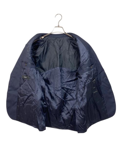 BOSS HUGO BOSS（ボス ヒューゴボス）BOSS HUGO BOSS (ボス ヒューゴボス) Guabello社生地SUPER120 セットアップスーツ　パンツスーツ　 ネイビー サイズ:UK 48の古着・服飾アイテム