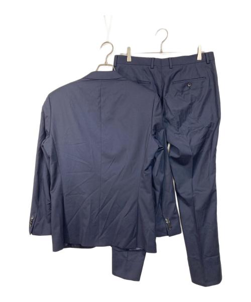 BOSS HUGO BOSS（ボス ヒューゴボス）BOSS HUGO BOSS (ボス ヒューゴボス) Guabello社生地SUPER120 セットアップスーツ　パンツスーツ　 ネイビー サイズ:UK 48の古着・服飾アイテム
