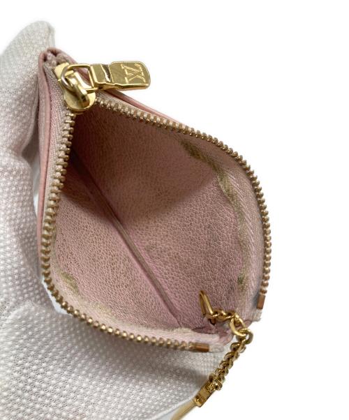 LOUIS VUITTON（ルイ ヴィトン）LOUIS VUITTON (ルイ ヴィトン) モノグラム・アンプラント ブロデリー ポシェット・クレ　コインケース　ミニポーチ　キーケース ピンク サイズ:実寸参照の古着・服飾アイテム
