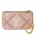 LOUIS VUITTON（ルイ ヴィトン）の古着「モノグラム・アンプラント ブロデリー ポシェット・クレ　コインケース　ミニポーチ　キーケース」｜ピンク