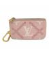 LOUIS VUITTON (ルイ ヴィトン) モノグラム・アンプラント ブロデリー ポシェット・クレ　コインケース　ミニポーチ　キーケース ピンク サイズ:実寸参照：33000円