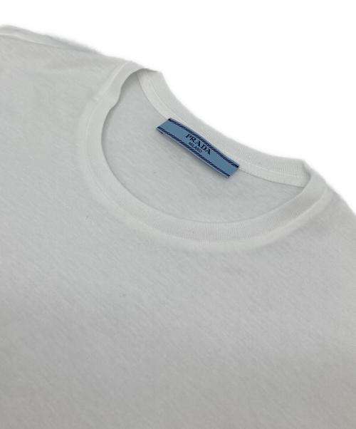 PRADA（プラダ）PRADA (プラダ) 半袖Tシャツ　コットンTシャツ ホワイト サイズ:Mの古着・服飾アイテム