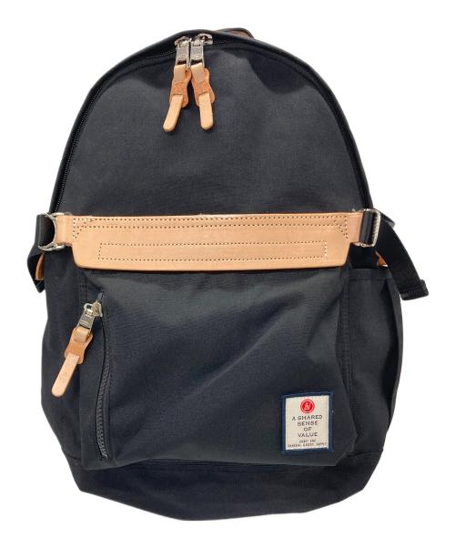 AS2OV（アッソブ）AS2OV (アッソブ) HIGHDENSITY DAY PACK  ハイデンシティデイパック　リュック　バックパック　通勤 通学 タウンユース ブラック サイズ:実寸参照の古着・服飾アイテム