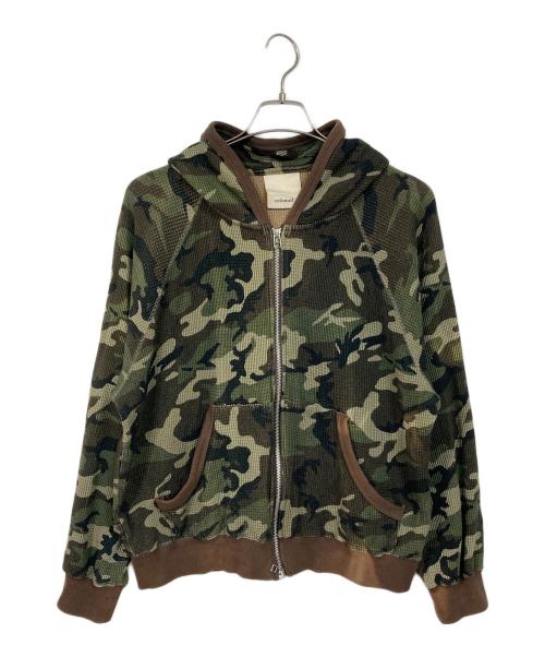 refomed（リフォメッド）refomed (リフォメッド) FRESH MAN ZIP UP HOODIE CAMO カーキ サイズ:2の古着・服飾アイテム