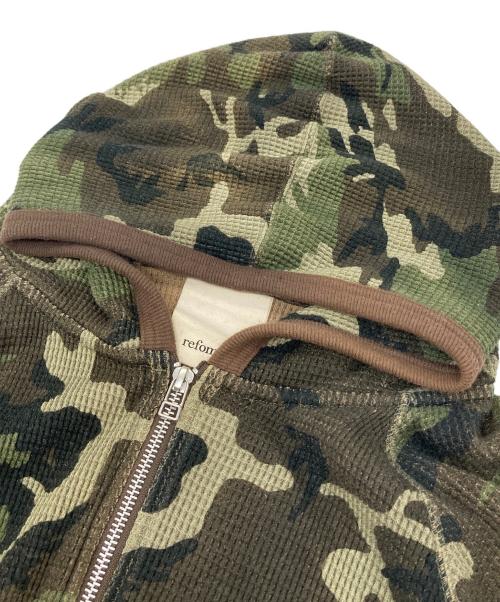 refomed（リフォメッド）refomed (リフォメッド) FRESH MAN ZIP UP HOODIE CAMO カーキ サイズ:2の古着・服飾アイテム