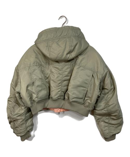 MAISON SPECIAL（メゾンスペシャル）MAISON SPECIAL (メゾンスペシャル) Multiway Short Length MA-1  マルチウェイショートレングスエムエーワン  アウター　 黄緑 サイズ:FREEの古着・服飾アイテム
