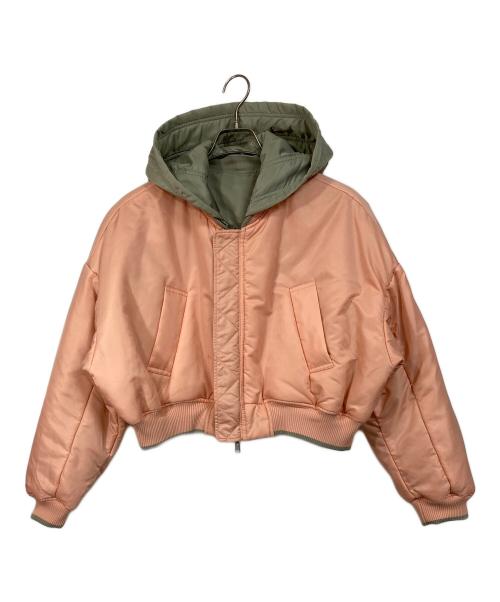 MAISON SPECIAL（メゾンスペシャル）MAISON SPECIAL (メゾンスペシャル) Multiway Short Length MA-1  マルチウェイショートレングスエムエーワン  アウター　 黄緑 サイズ:FREEの古着・服飾アイテム