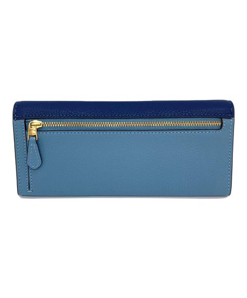COACH（コーチ）COACH (コーチ) ミラ ロング フラップウォレット ブルー サイズ:実寸参照の古着・服飾アイテム