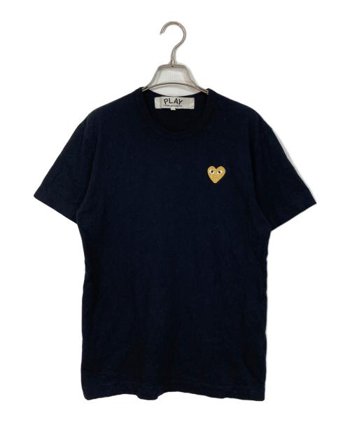 PLAY COMME des GARCONS（プレイコムデギャルソン）PLAY COMME des GARCONS (プレイコムデギャルソン) T-Shirt With Gold Emblem コットンTシャツ ブラック サイズ:Mの古着・服飾アイテム