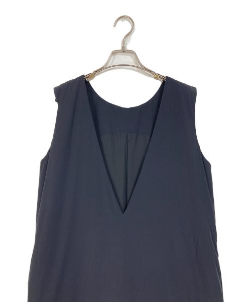 MECRE（メクル）mecre (メクル) パディング2WAYノースリワンピース ネイビー サイズ:FREEの古着・服飾アイテム