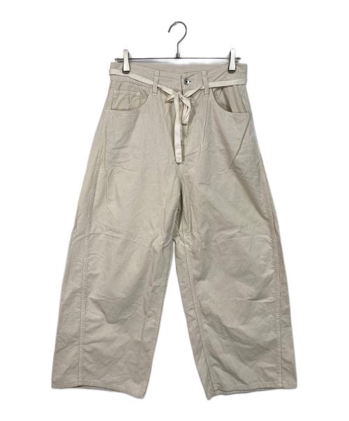 Adam et Rope（アダム エ ロペ）Adam et Rope (アダム エ ロペ) ガーメントダイコーデュロイパンツ アイボリー サイズ:38の古着・服飾アイテム
