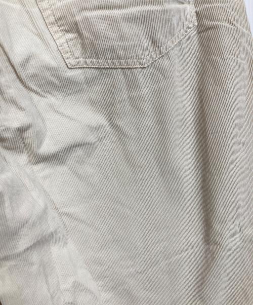 Adam et Rope（アダム エ ロペ）Adam et Rope (アダム エ ロペ) ガーメントダイコーデュロイパンツ アイボリー サイズ:38の古着・服飾アイテム