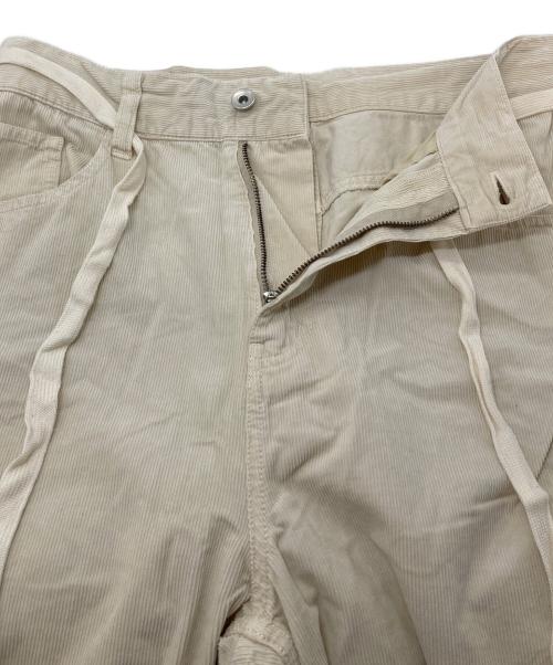Adam et Rope（アダム エ ロペ）Adam et Rope (アダム エ ロペ) ガーメントダイコーデュロイパンツ アイボリー サイズ:38の古着・服飾アイテム