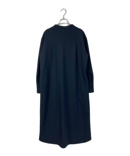 icB（アイシービー）icB (アイシービー) ジョーゼットダブルジャージー ワンピース ネイビー サイズ:Mの古着・服飾アイテム