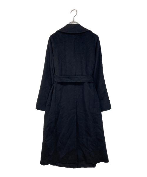 MaxMara（マックスマーラ）MaxMara (マックスマーラ) マニュエラ アイコンコート キャメル100％ ブラック サイズ:40の古着・服飾アイテム