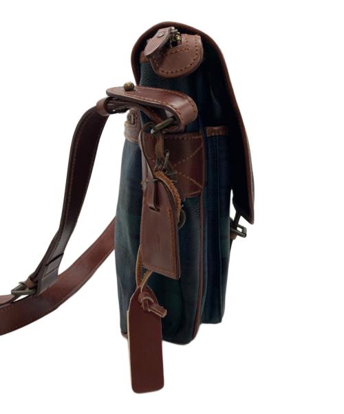 POLO RALPH LAUREN（ポロ・ラルフローレン）POLO RALPH LAUREN (ポロ・ラルフローレン) タータンチェックショルダーバッグ グリーンの古着・服飾アイテム