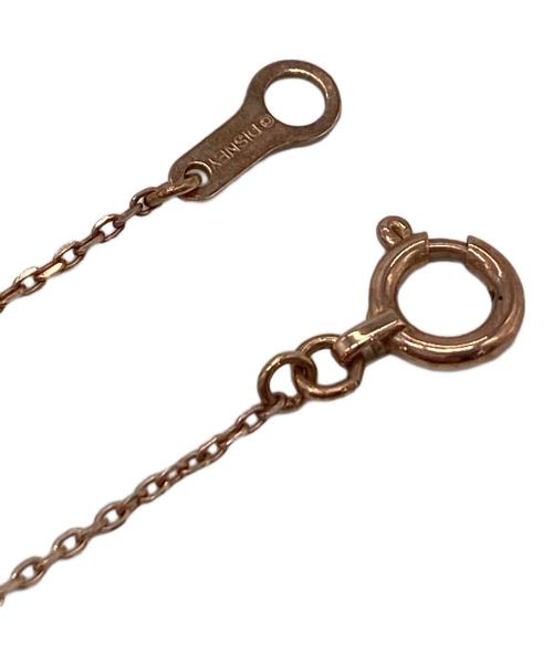 DISNEY（ディズニー）Disney (ディズニー) ハートゴールドネックレス　ハートモチーフ　ミッキー ピンク×ゴールド サイズ:実寸参照の古着・服飾アイテム