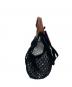 LONGCHAMP (ロンシャン) FILT (フィルト) 2WAY編みショルダーバッグ　タグ付き　かごバッグ　マルシェバッグ ブラック×ブラウン サイズ:実寸参照：8000円
