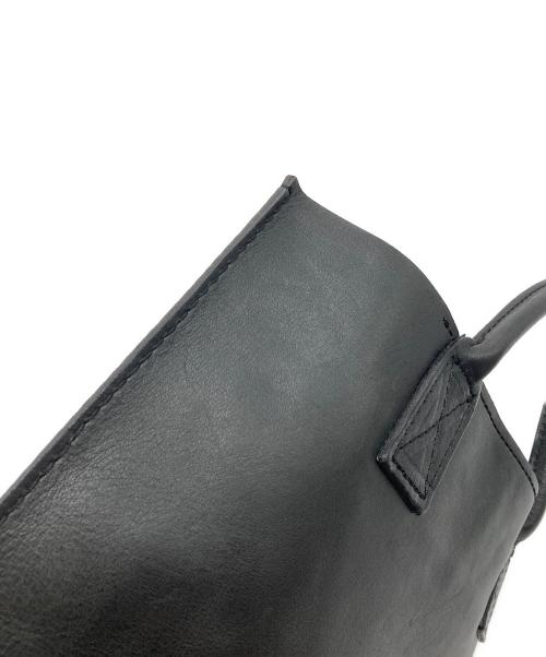 Y's for men（ワイズフォーメン）Y's for men (ワイズフォーメン) OIL WAX LEATHER PC BRIEFS BAG  レザートート　ハンドバッグ　PCバッグ　タブレット収納バッグ ブラック サイズ:実寸参照の古着・服飾アイテム