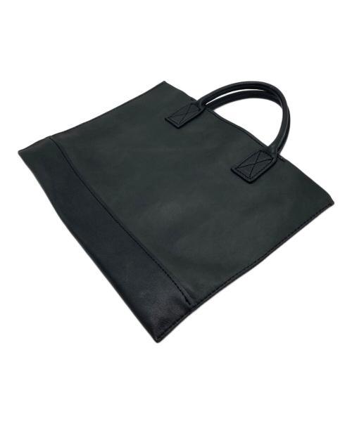 Y's for men（ワイズフォーメン）Y's for men (ワイズフォーメン) OIL WAX LEATHER PC BRIEFS BAG  レザートート　ハンドバッグ　PCバッグ　タブレット収納バッグ ブラック サイズ:実寸参照の古着・服飾アイテム
