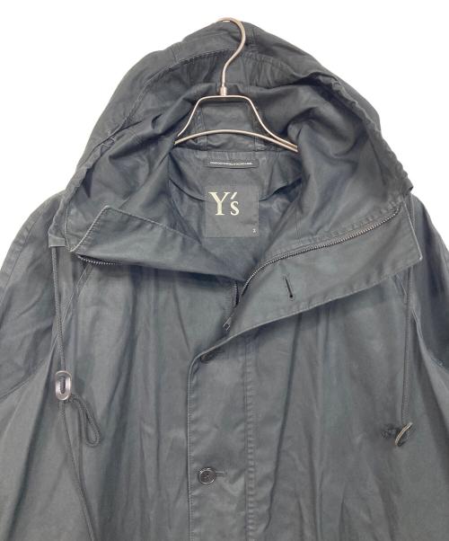 Y's（ワイズ）Y's (ワイズ) モッズコート　アウター　ライトアウター　日本製 ブラック サイズ:2の古着・服飾アイテム